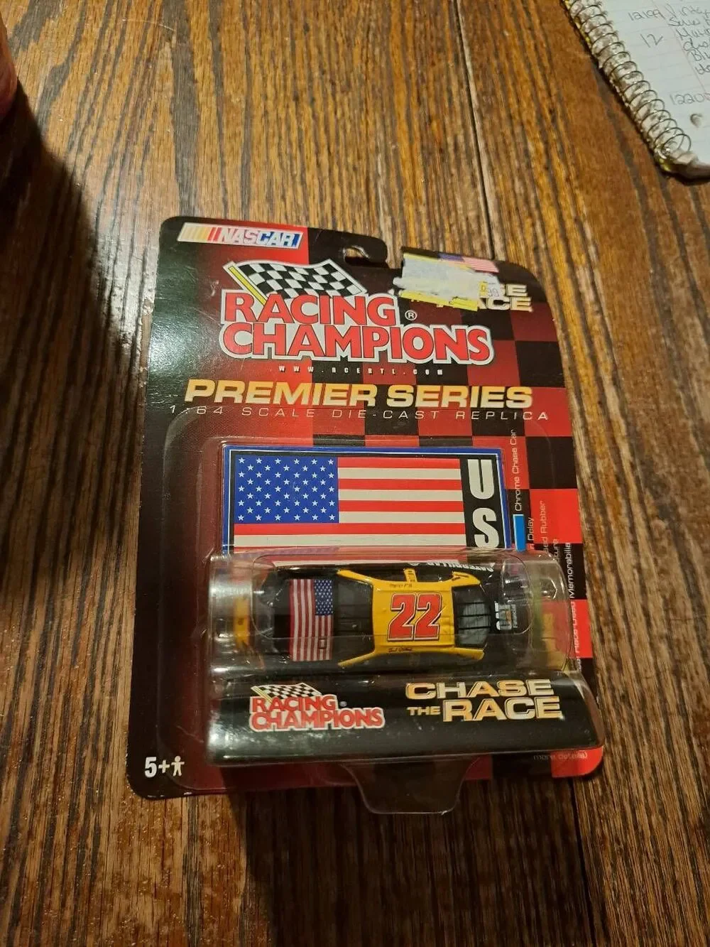 Vintage 2001 NASCAR Racing Champions Ward Burton 22 Diecast Race Car Wind Tunnel